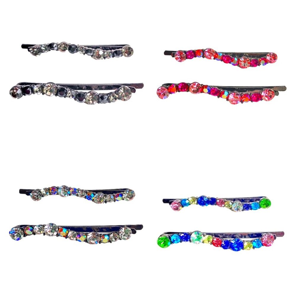 NWOT 4 Sets of Women's Rhinestone Bobby Pins